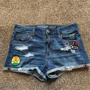 High rise short-short American Eagle